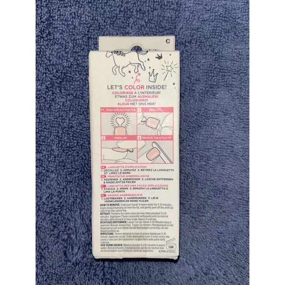 imPRESS Mini Press On Manicure Flower Petals Pink Yellow Green Nails Kids - Picture 2 of 4